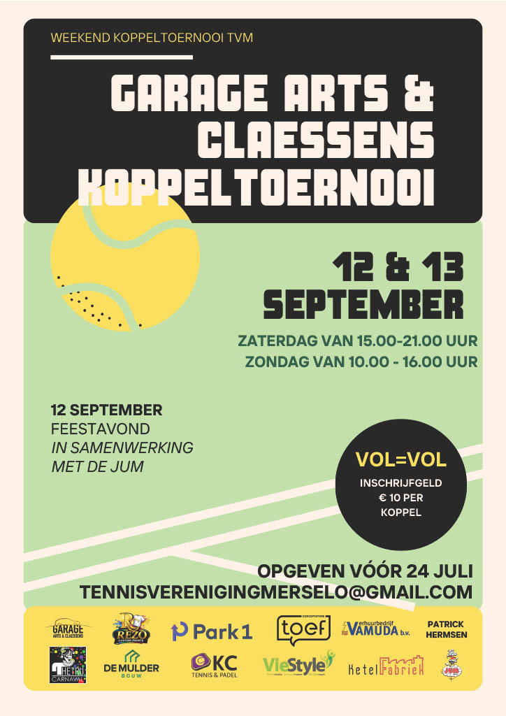 Garage Arts & Claessens Koppeltoernooi